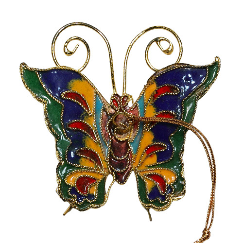 Schmetterling, Deko, Cloisonne Emaille, 0420 - zum Schließen ins Bild klicken